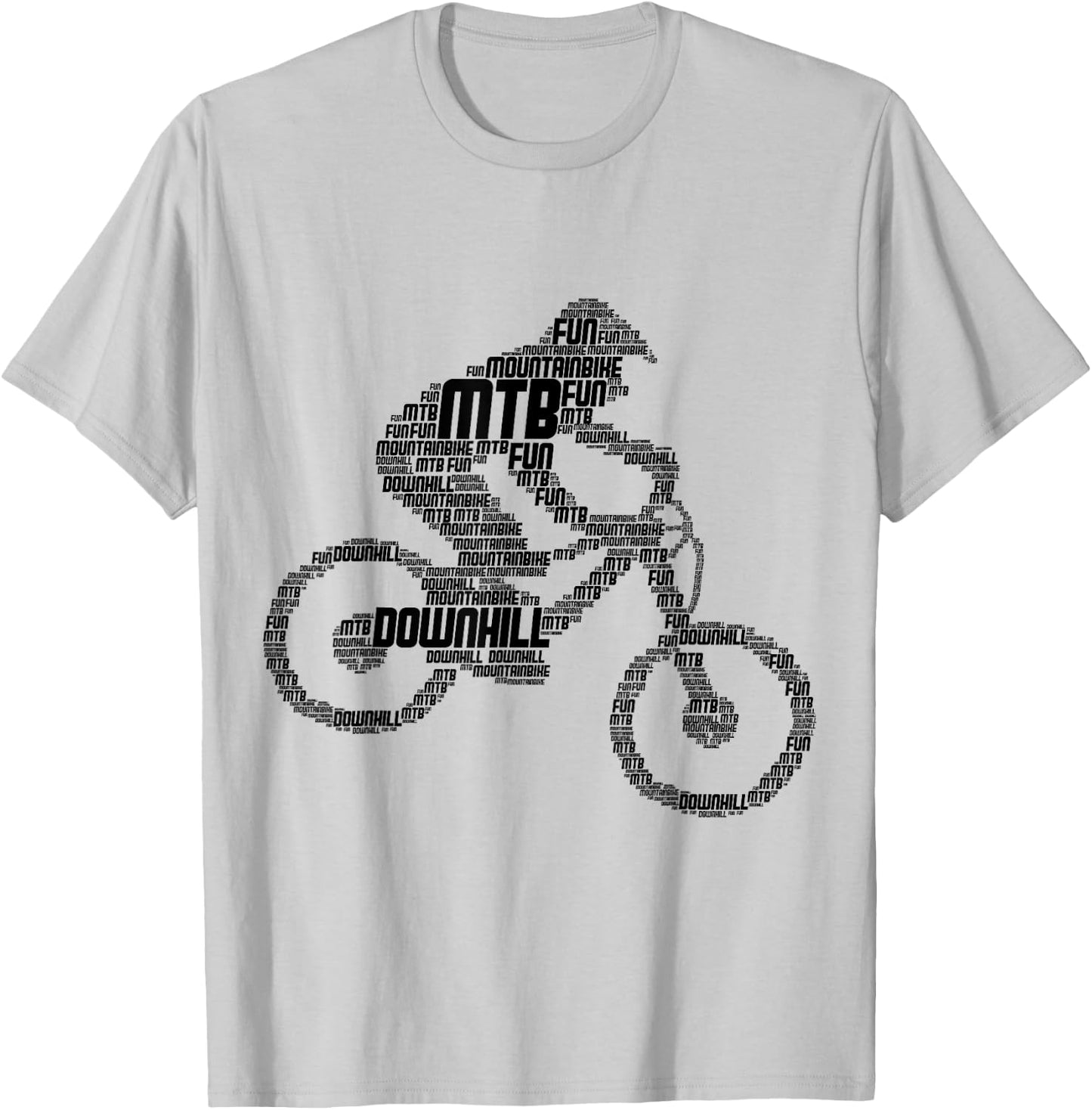 Downhill Mountain Bike Biker MTB Mountain Biker Boys Children T-Shirt - T-Shirt | Ash