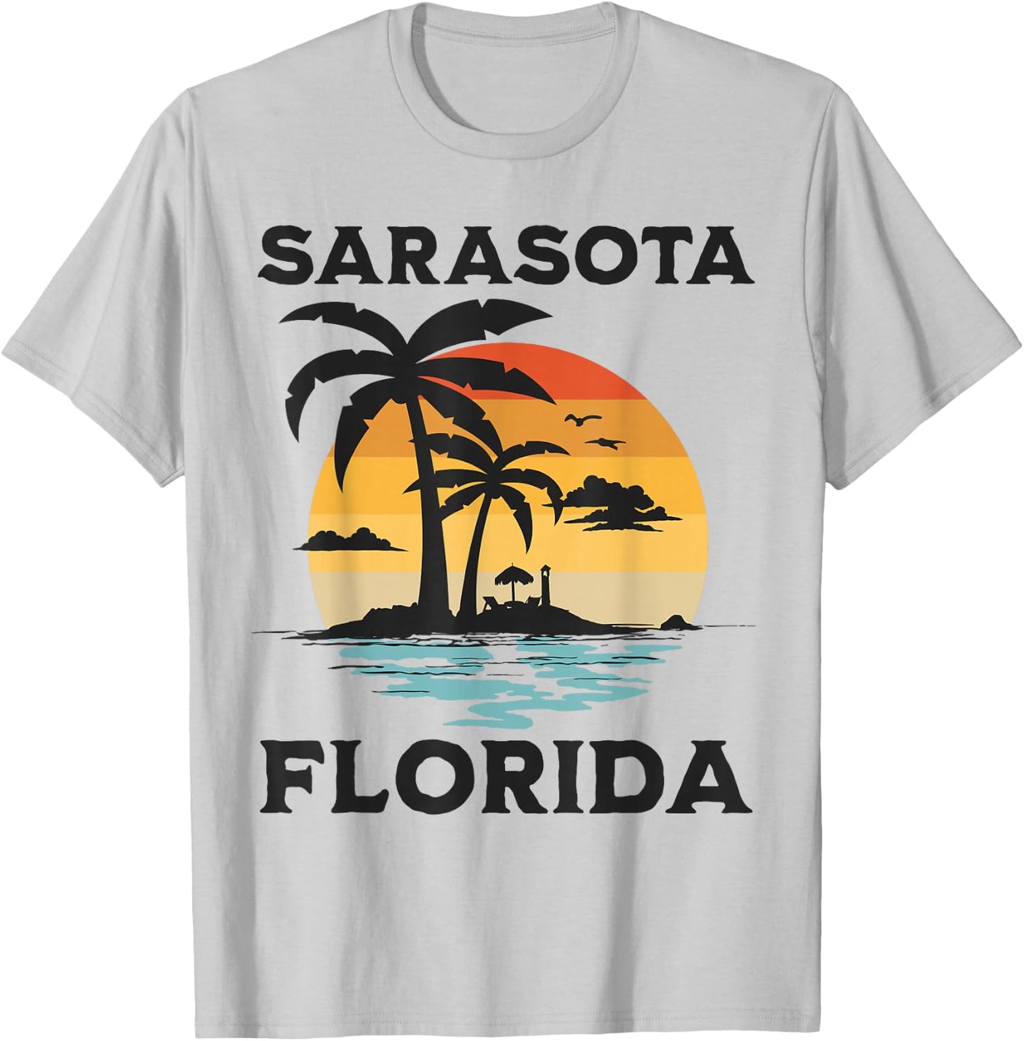 Sarasota Florida Beach Summer Vacation T-Shirt - T-Shirt | Ash
