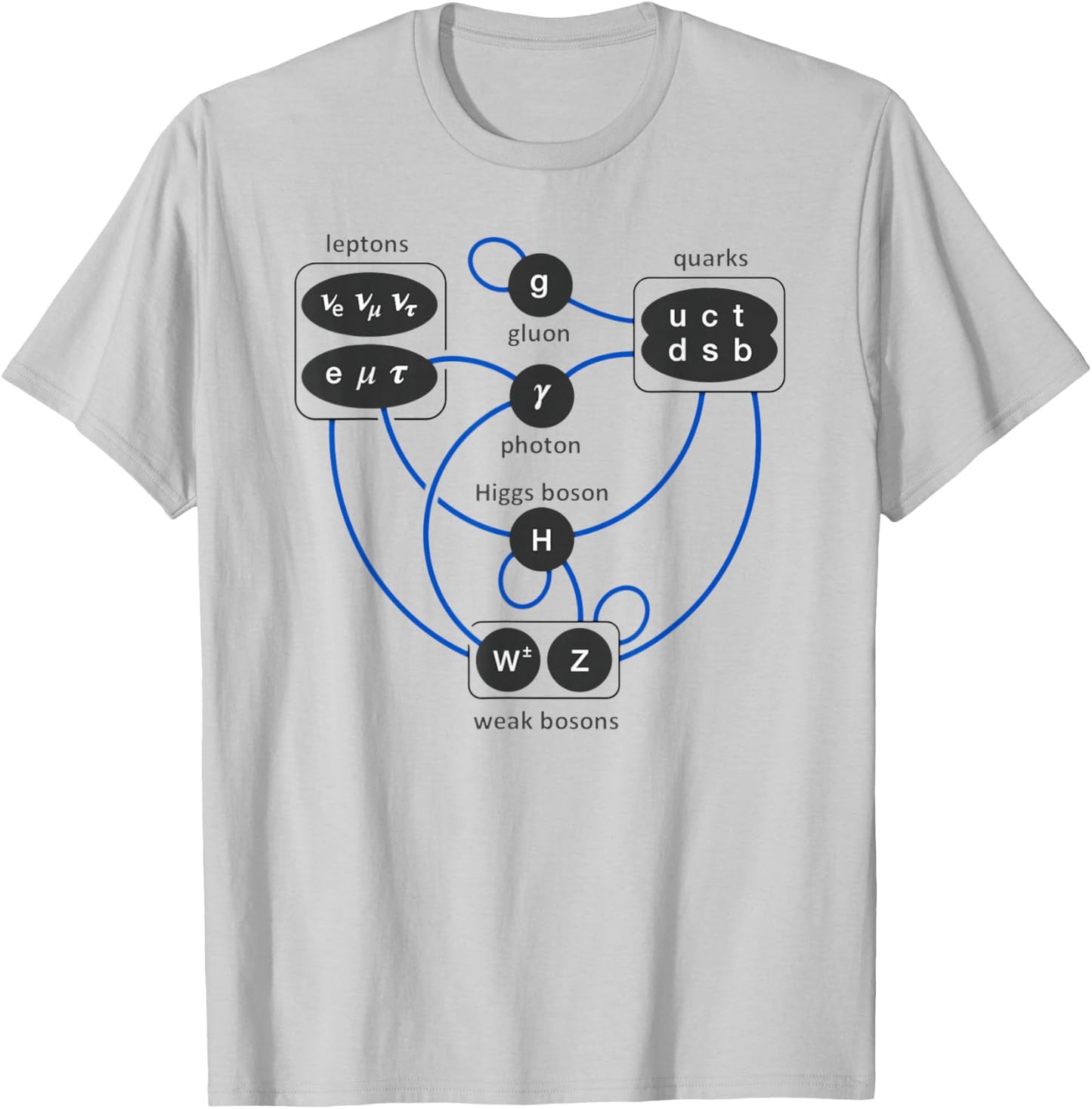 Standard Model Particles Higgs Boson Physics Theory T-Shirt - T-Shirt | Ash