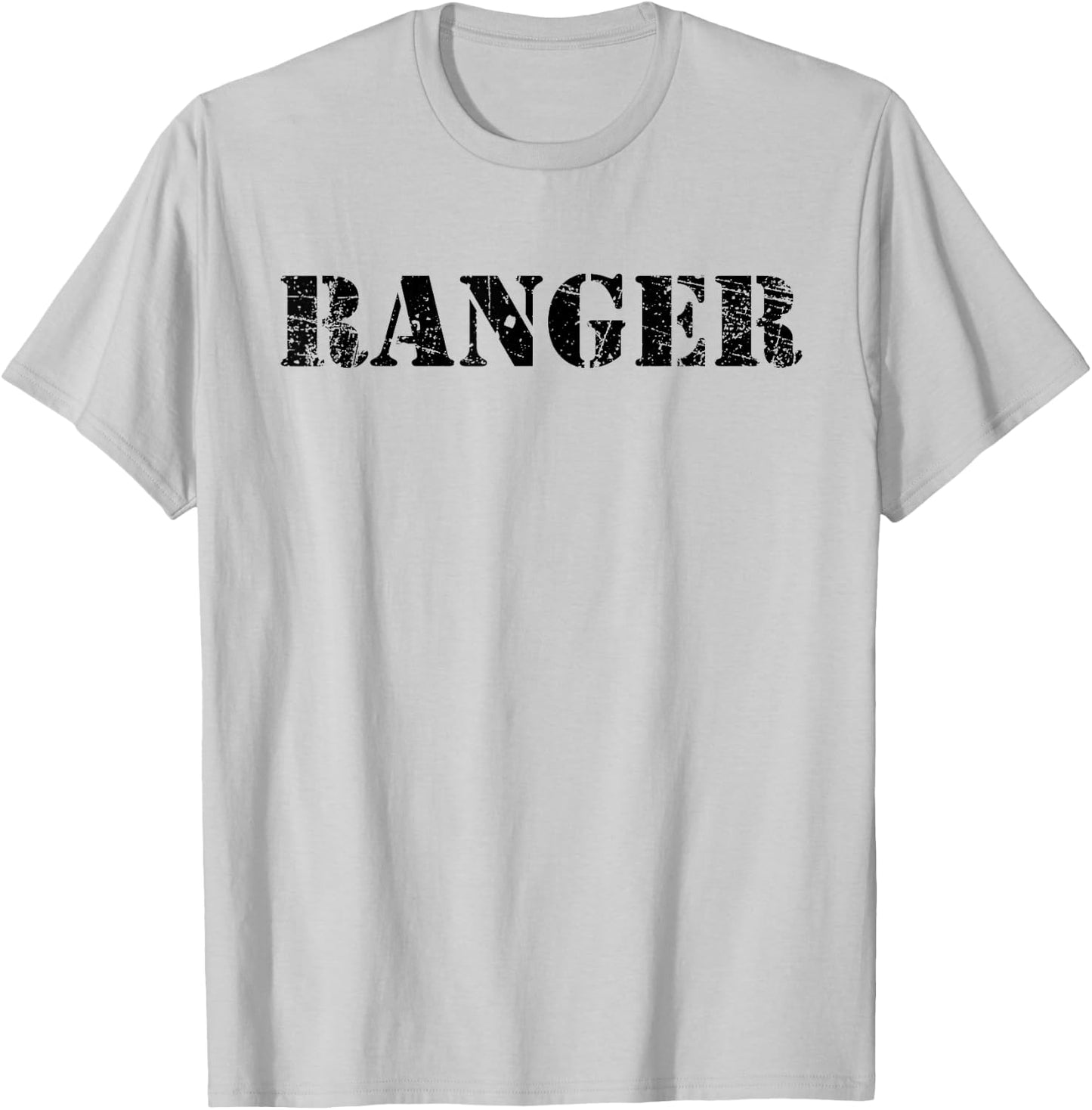 Vintage Ranger Classic Retro USA Military Distressed T-Shirt - T-Shirt | Ash