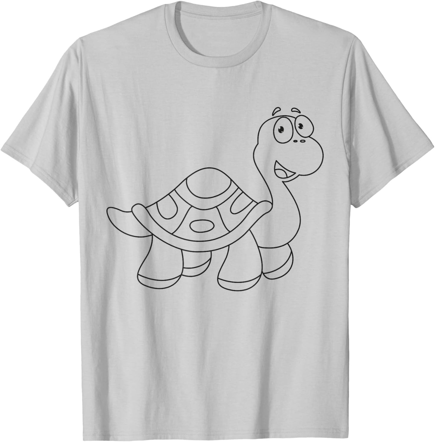 Cute Tortoise Paint & Colour for Kids T-Shirt - T-Shirt | Ash