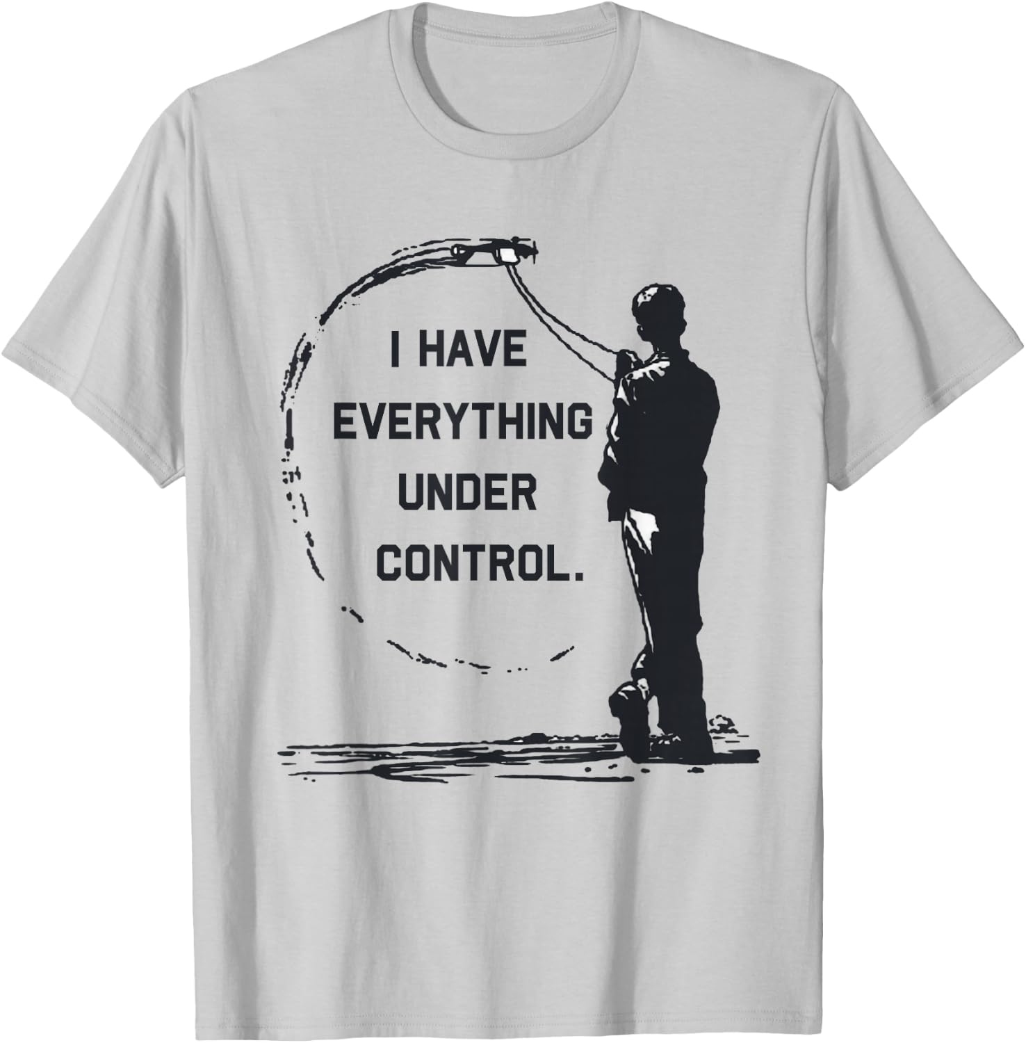 I Have Everything Under Control CL Control Line Airplane T-Shirt - T-Shirt | Ash