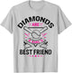 Diamonds are a Girl's Best Friend | Baseball Team T-Shirt - T-Shirt | Ash