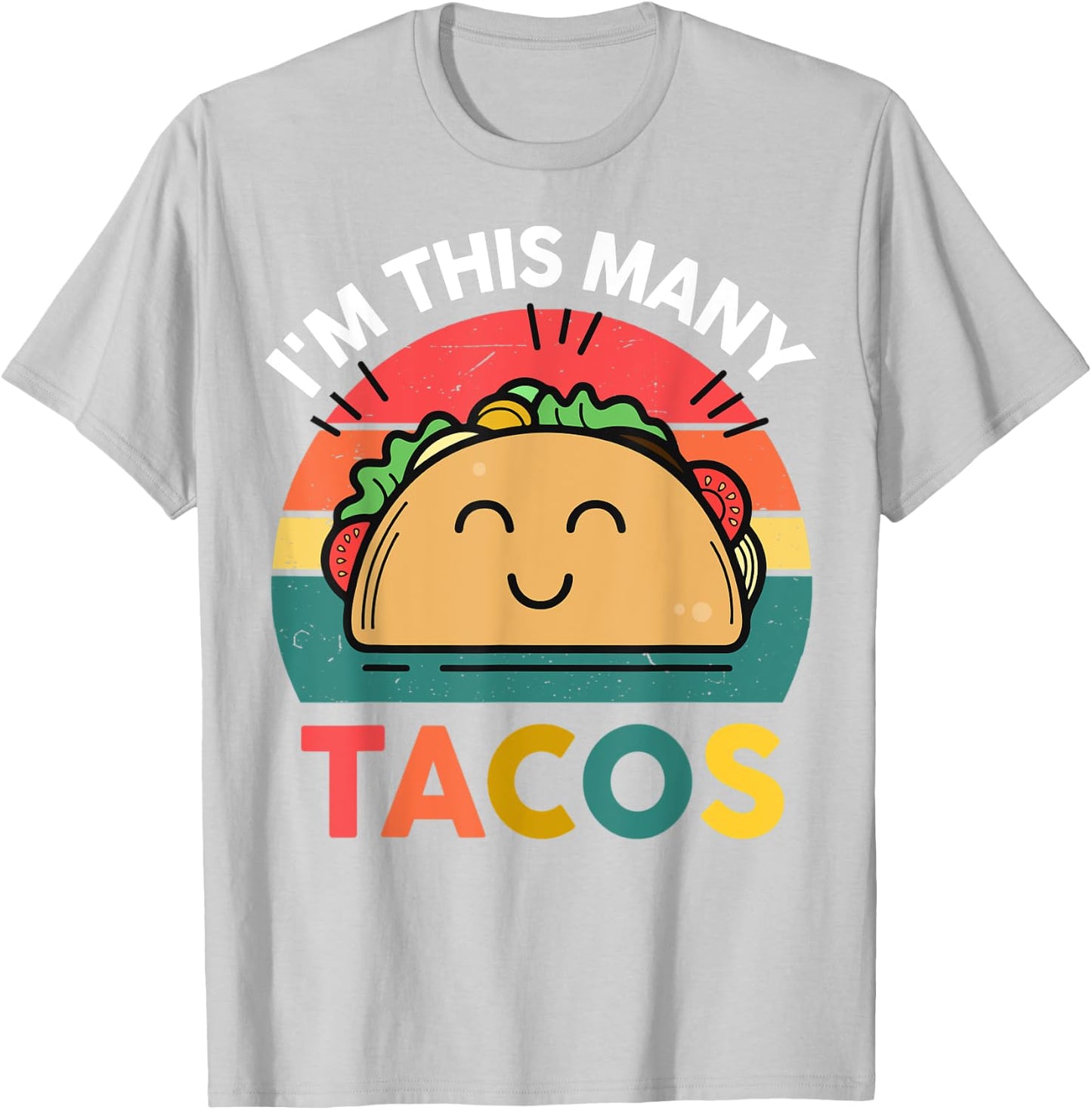 Cute Taco Shirt I'm This Many Tacos Twosday Birthday Party T-Shirt - T-Shirt | Ash