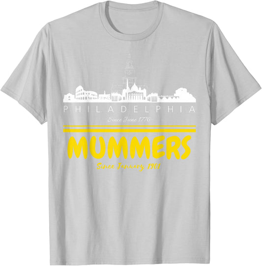 Mummers Day New Years Shirt Funny Gifts T-Shirt - T-Shirt | Ash