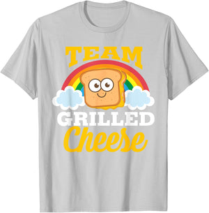 Team Grilled Cheese Shirt | Cute Love Grilled Cheddar Gift T-Shirt - T-Shirt | Ash