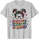 Bestie Squad Messy Bun Tie Dye Best Friends Girls Kids Teens T-Shirt - T-Shirt | Ash