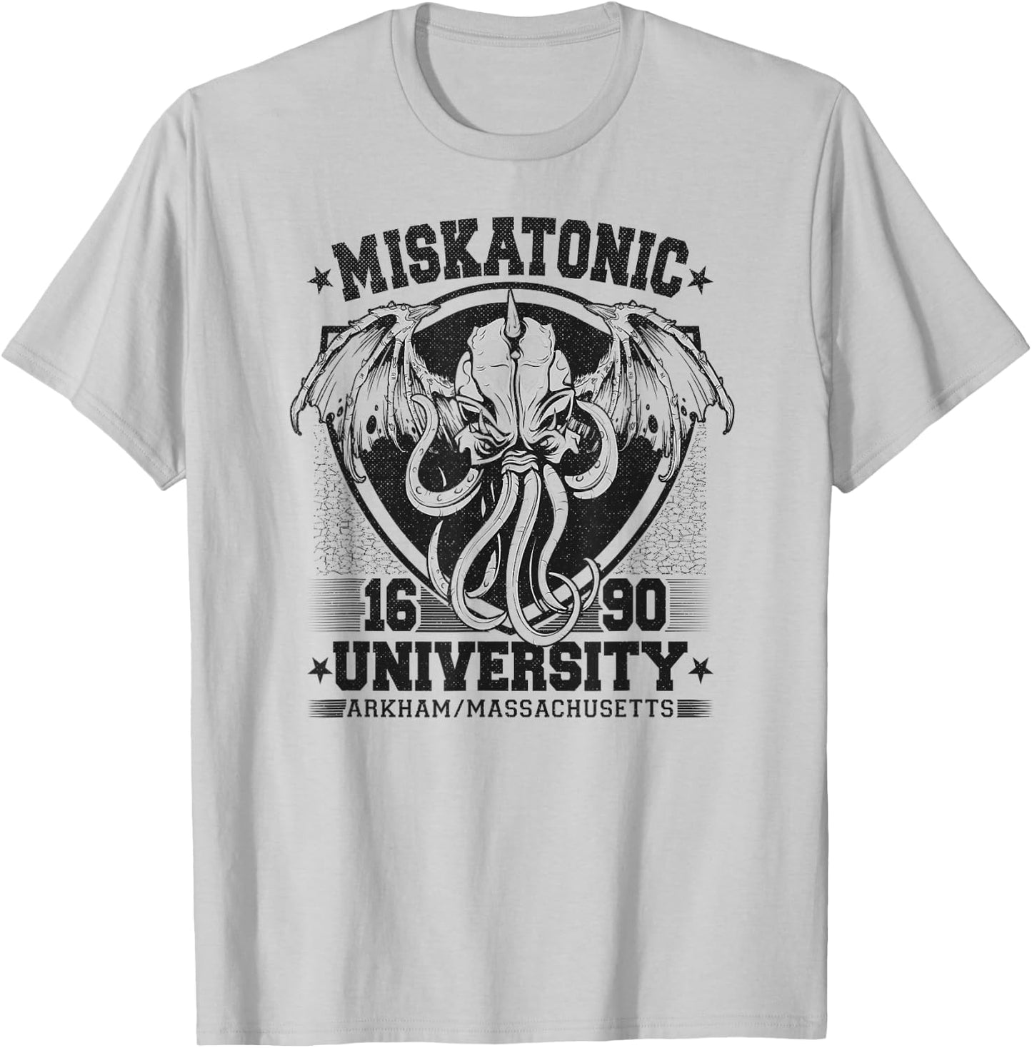 Miskatonic Cthulhu University 1690, Horror Fiction T-Shirt - T-Shirt | Ash