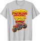Monster Truck Dad Hot Red Graffiti Style Funny T-Shirt - T-Shirt | Ash