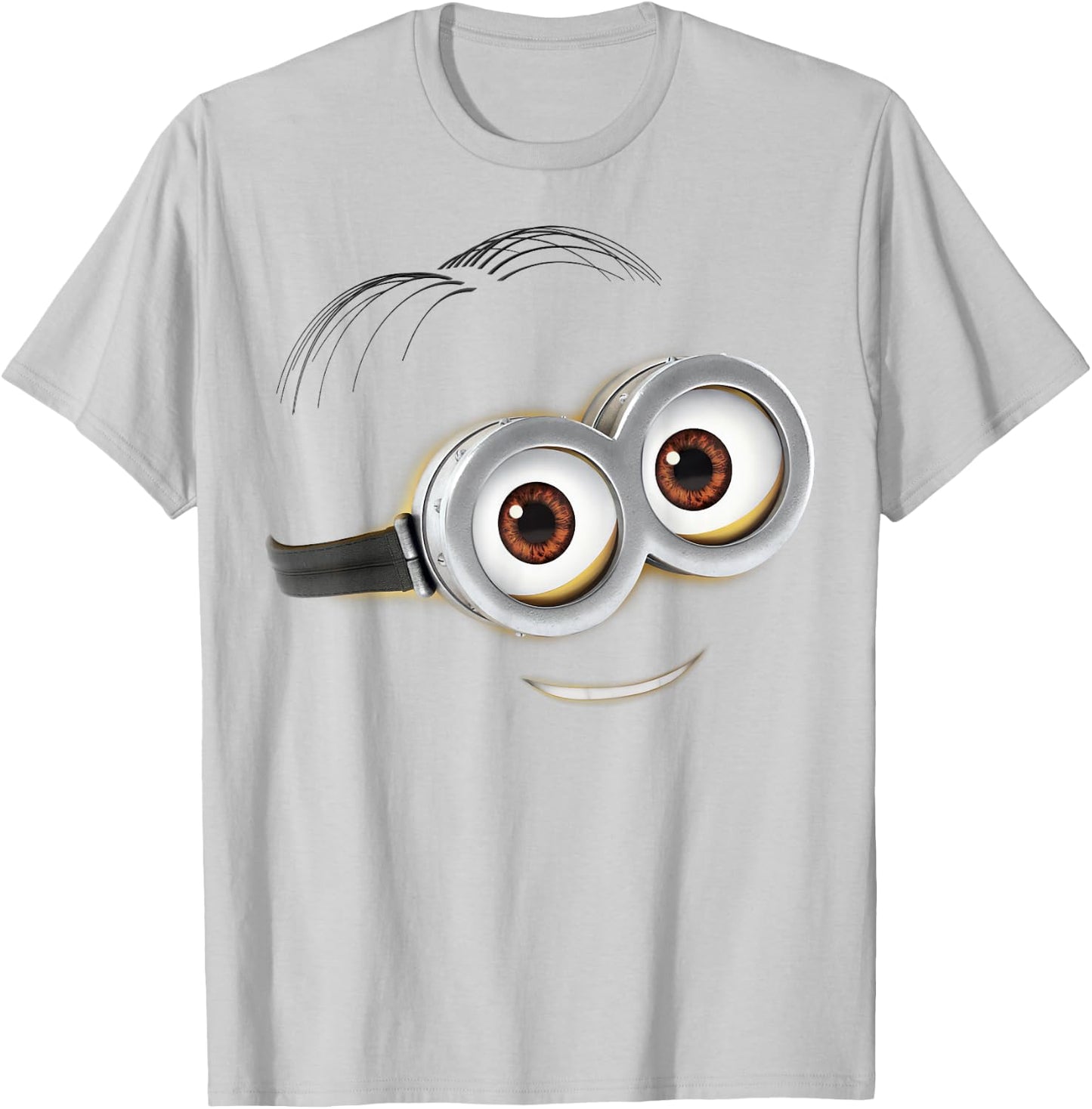 Despicable Me Minions Dave Sweet Smile Graphic T-Shirt - T-Shirt | Ash