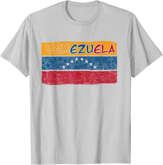 Venezuelan Flag Caracas Venezuela Gift Pride Venezuela T-Shirt - T-Shirt | Ash