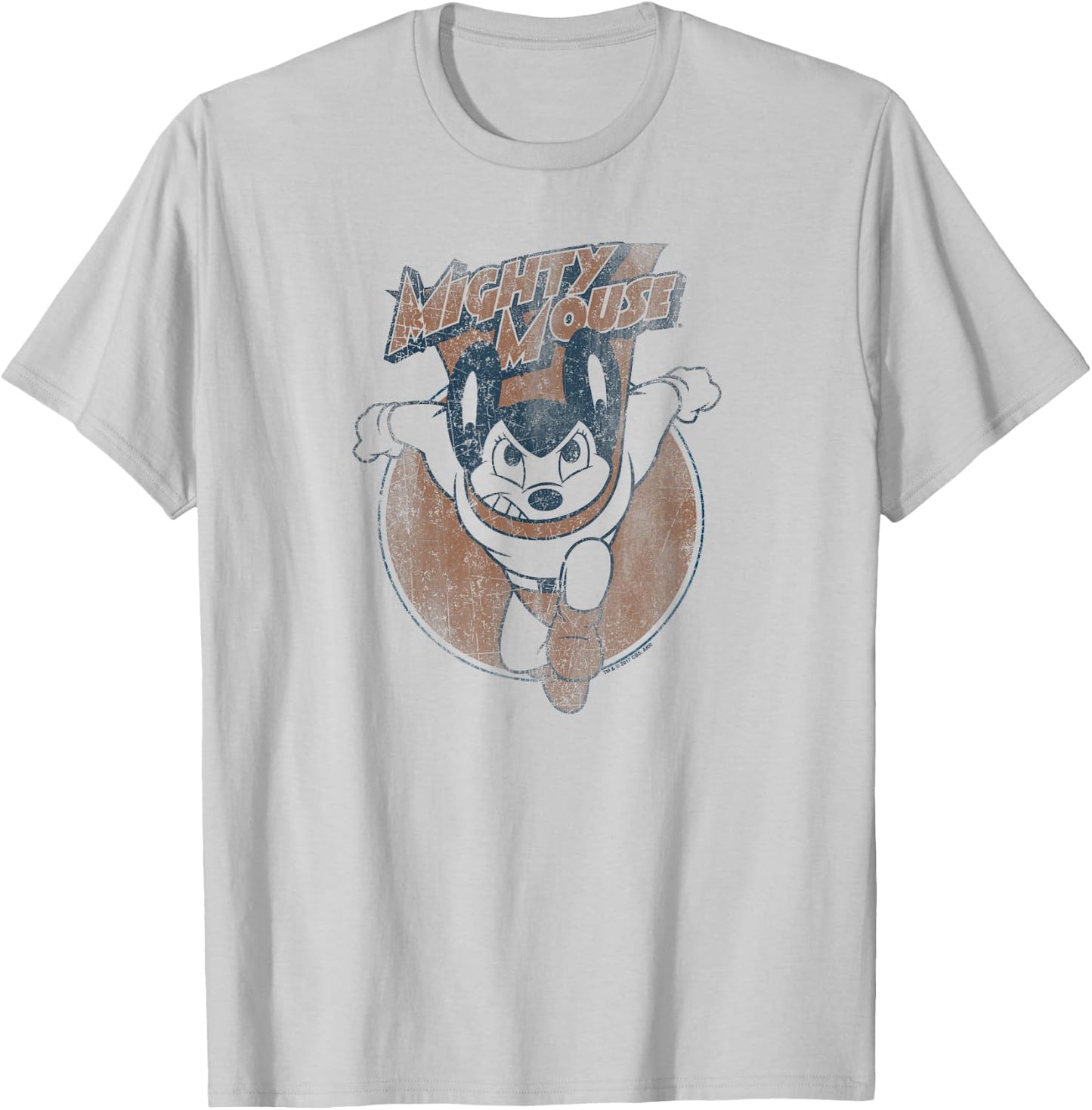 Mighty Mouse Flying With Purpose T-Shirt - T-Shirt | Ash