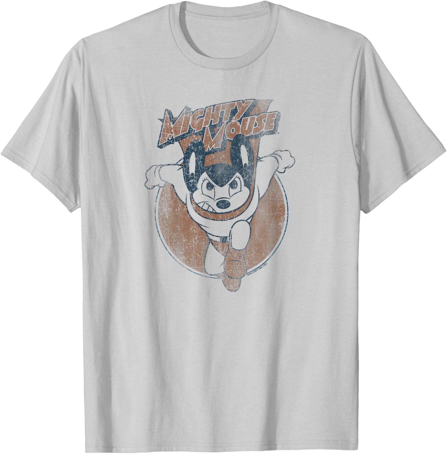 Mighty Mouse Flying With Purpose T-Shirt - T-Shirt | Ash