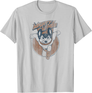 Mighty Mouse Flying With Purpose T-Shirt - T-Shirt | Ash