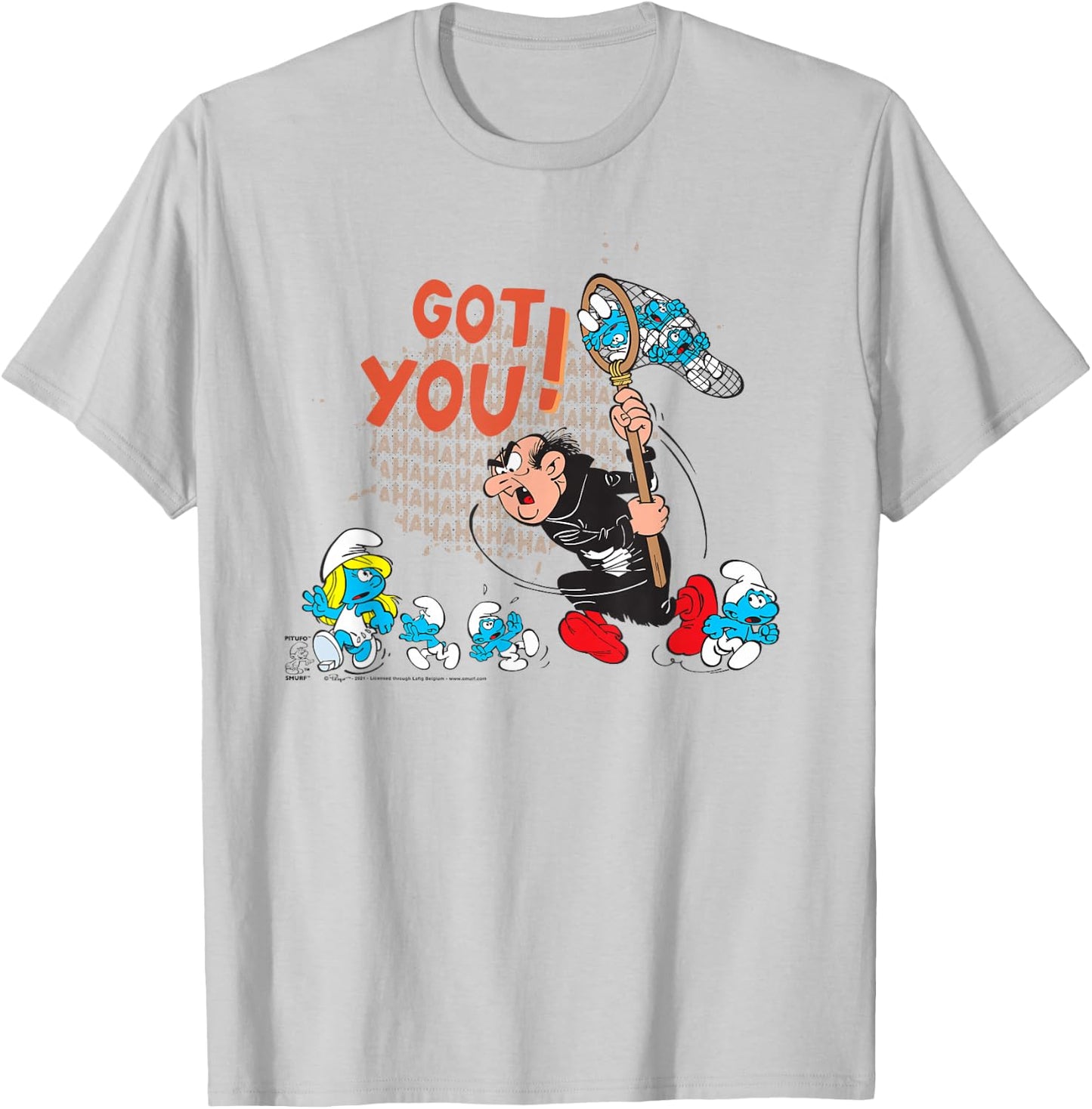 The Smurfs Gargamel Got You! T-Shirt - T-Shirt | Ash