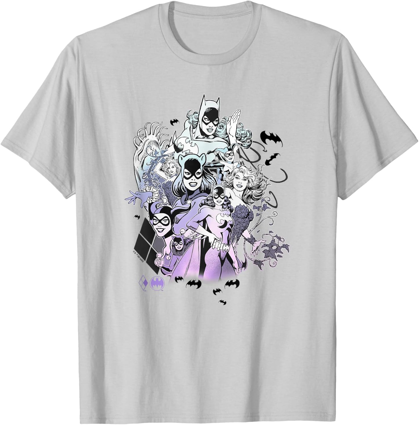 DC Comics Batgirl & Company Character Collage T-Shirt - T-Shirt | Ash