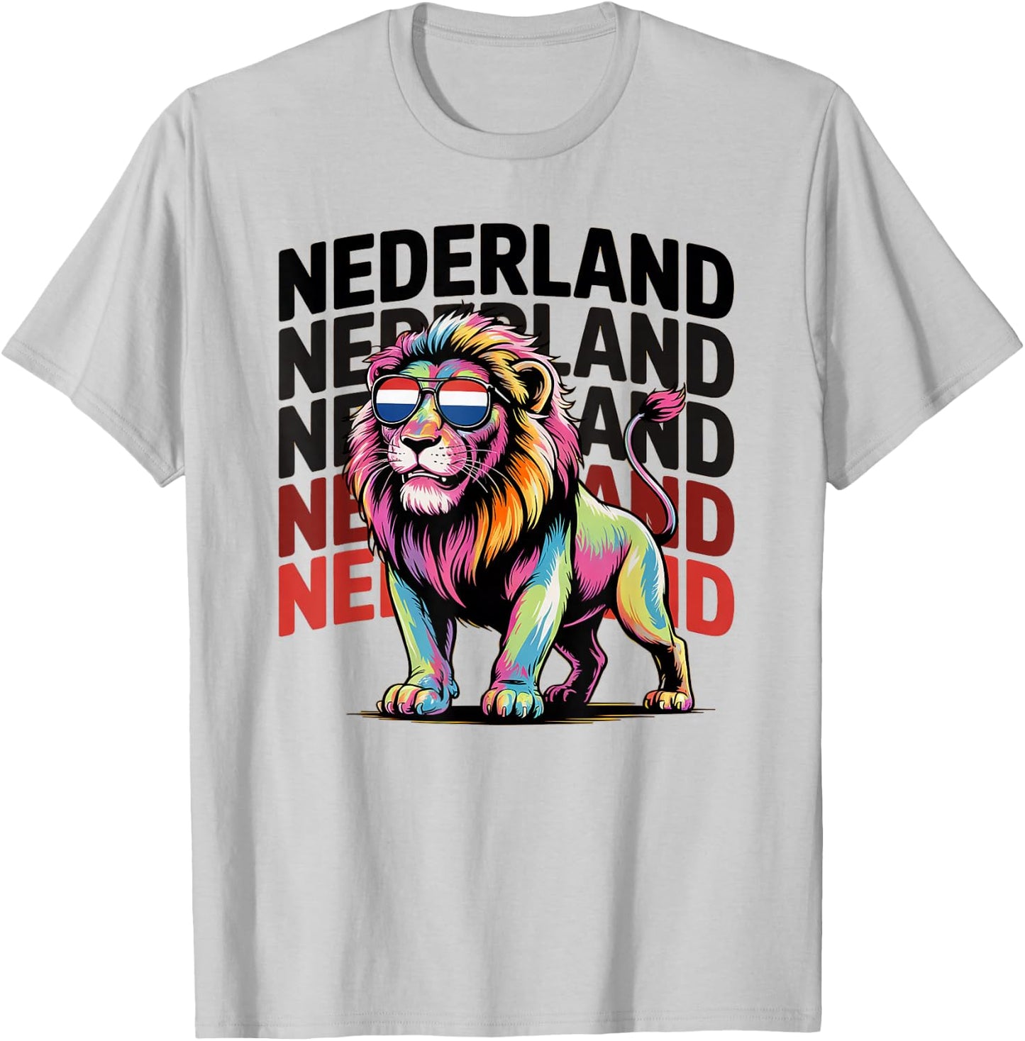 Proud Nederland Boys Oranje Dad Netherlands Hup Holland Lion T-Shirt - T-Shirt | Ash