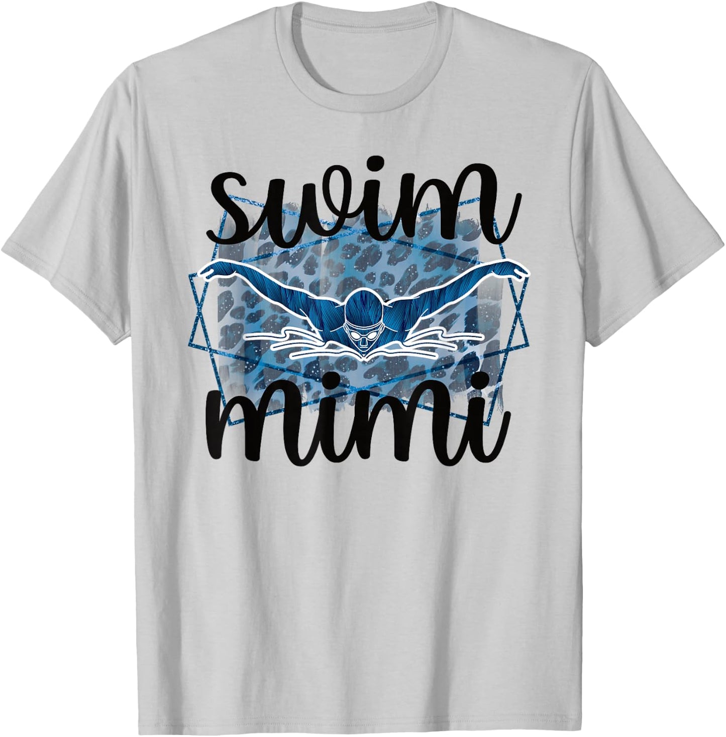 Proud Swim Mimi Of A Swimmer Mimi Grandma T-Shirt - T-Shirt | Ash