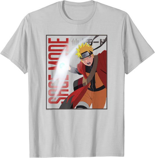 Naruto Shippuden Sage Mode Rasengan Justsu Anime T-Shirt - T-Shirt | Ash