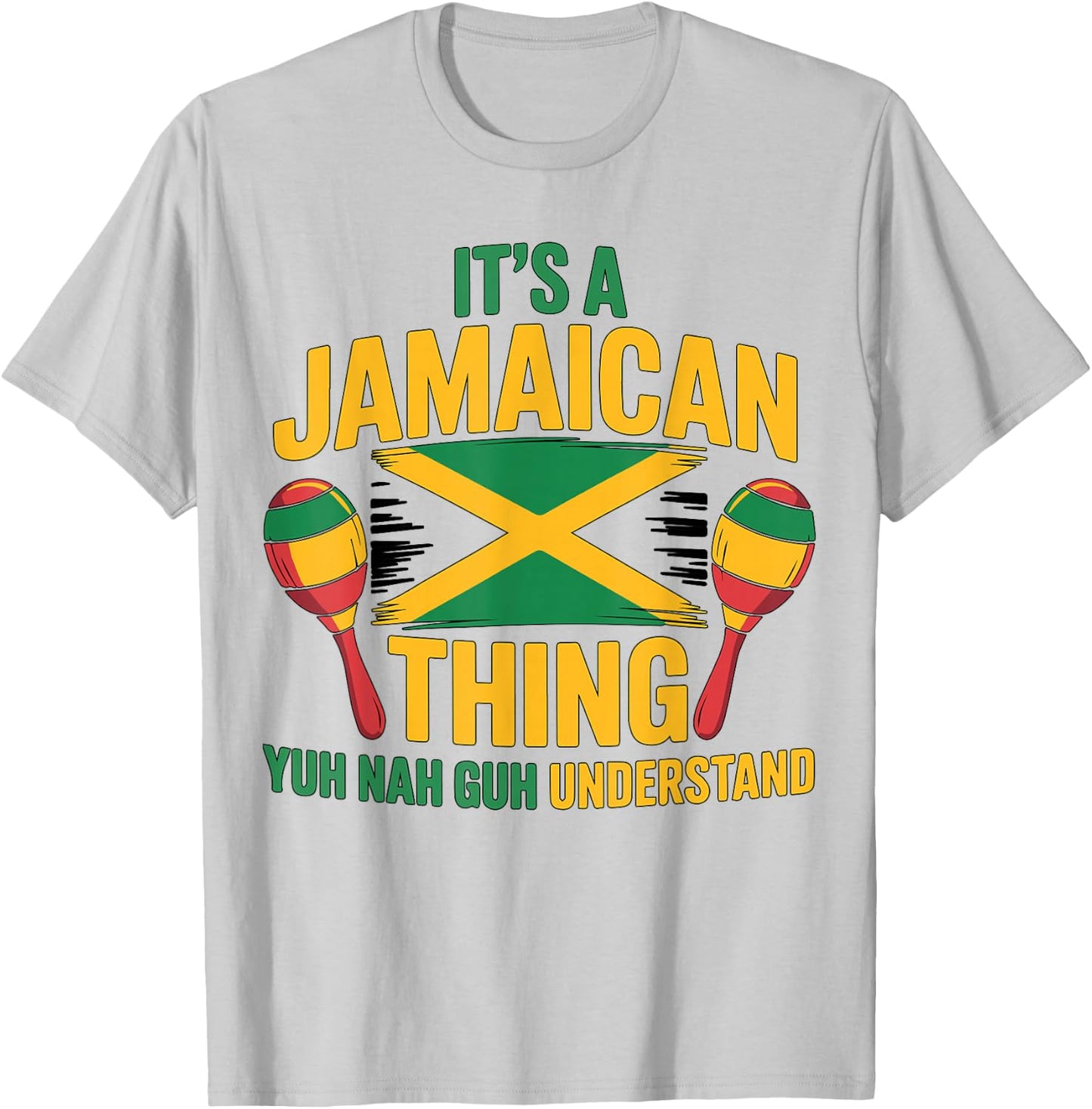 Toddler Jamaica Flag It's A Jamaican Thing Yuh Nah Guh Baby T-Shirt - T-Shirt | Ash