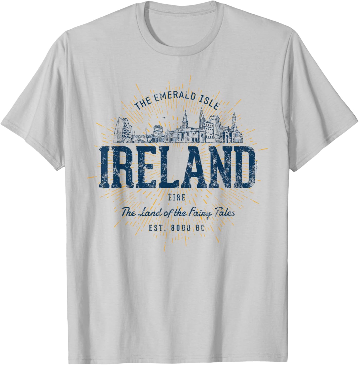 Retro Style Vintage Ireland T-Shirt - T-Shirt | Ash