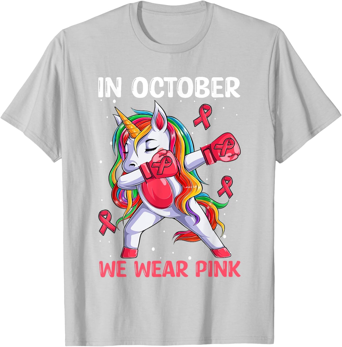 Girls Breast Cancer Shirts Kids Toddlers T-Shirt - T-Shirt | Ash