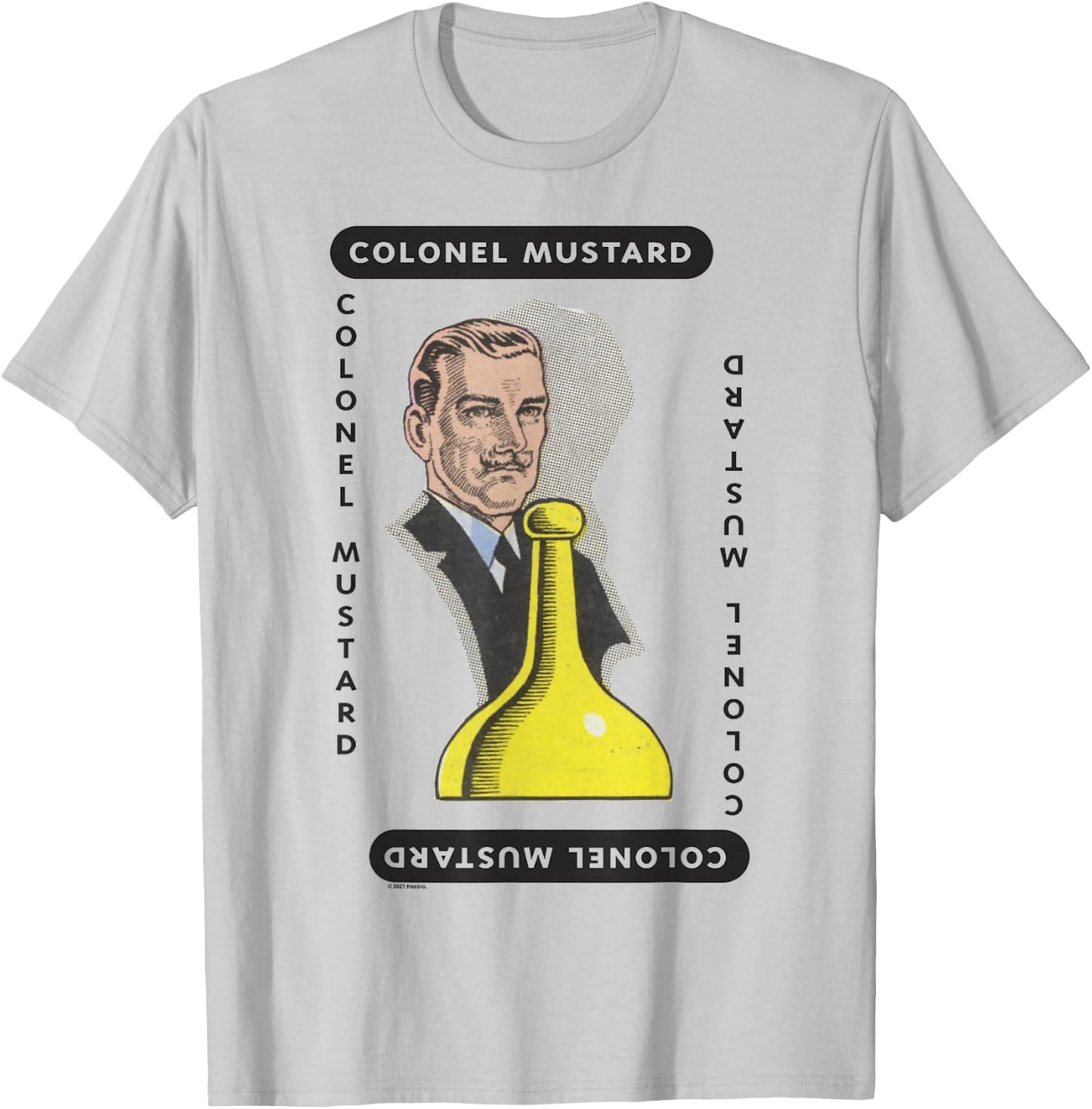 Clue Colonel Mustard Playing Card Halloween Costume T-Shirt - T-Shirt | Ash