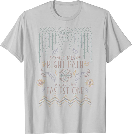 Disney Pocahontas Grandmother Willow Faux Stitch T-Shirt - T-Shirt | Ash