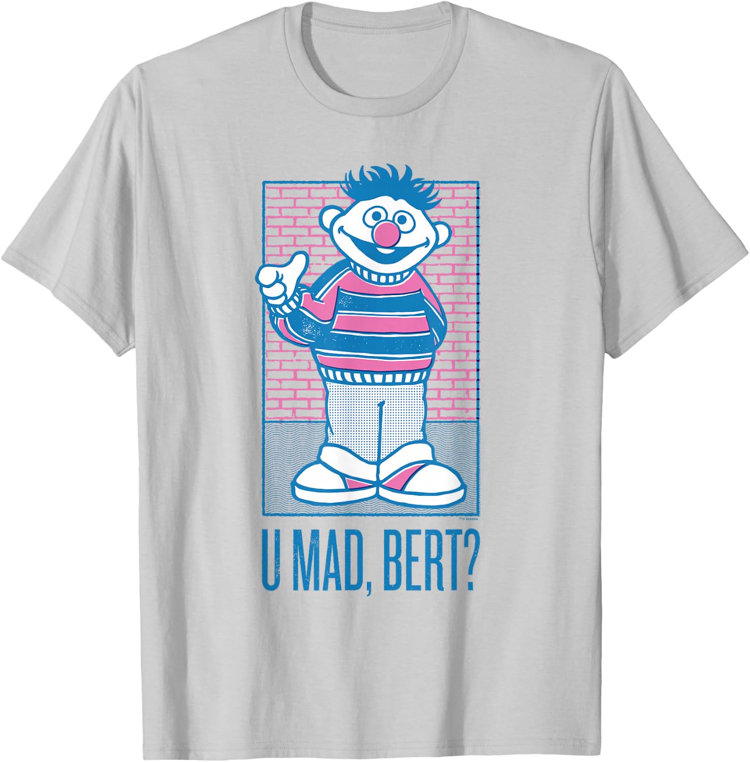 Sesame Street Ernie You Mad, Bert? T-Shirt - T-Shirt | Ash