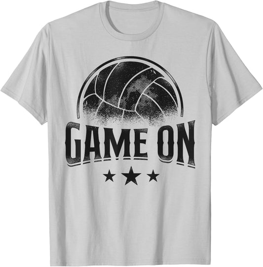 Volleyball Player Team Vintage Game On T-Shirt - T-Shirt | Ash