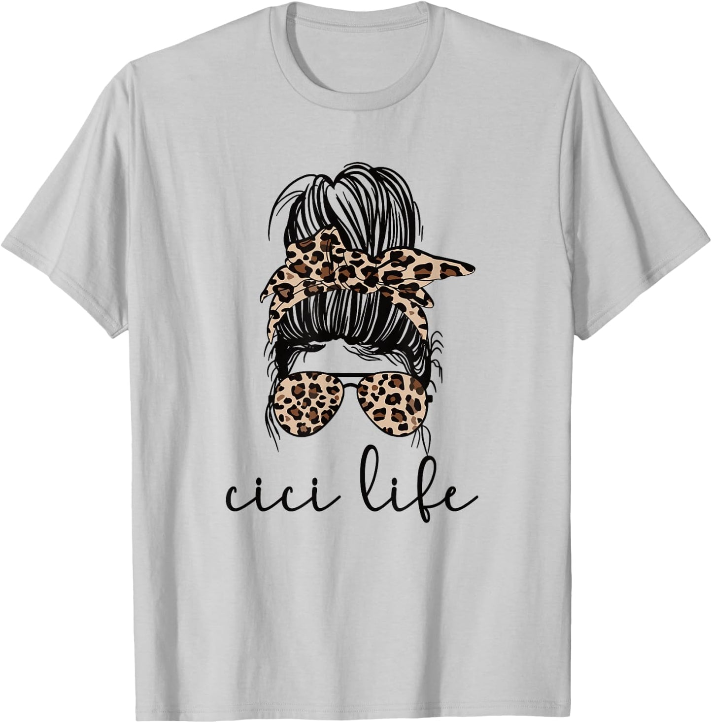 Cici Life Blessed Cici Grandmother Cici Grandma T-Shirt - T-Shirt | Ash