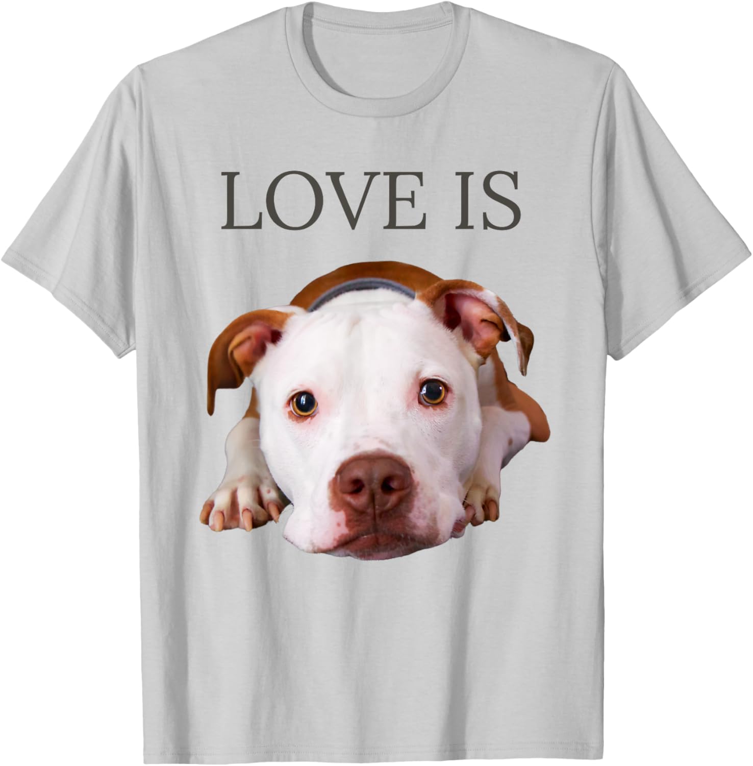 Pitbull Shirt Pittie Mom Dad Bullie Dog Women Men Love T-Shirt - T-Shirt | Ash