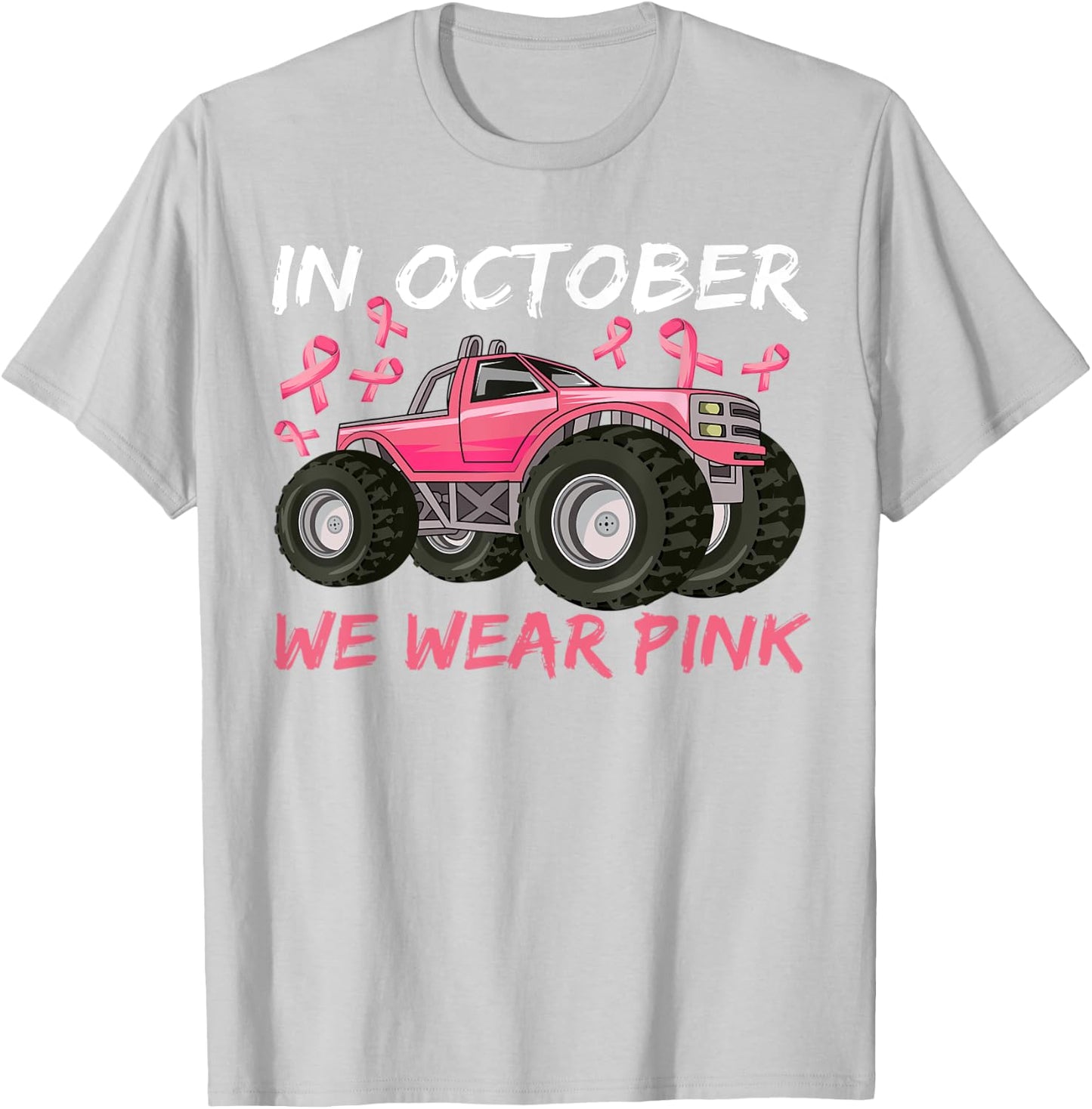 Boys Breast Cancer Shirt, Breast Cancer Shirts for Kids T-Shirt - T-Shirt | Ash