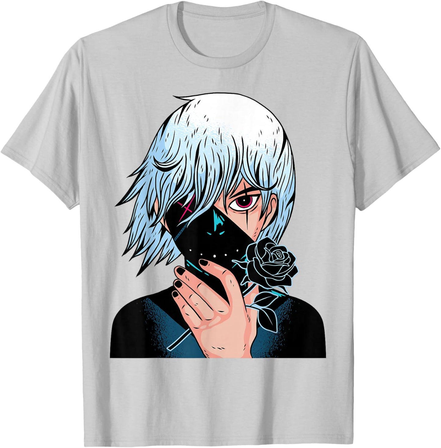 Black Roses - Alt Aesthetic - Anime Manga Pink T-Shirt - T-Shirt | Ash