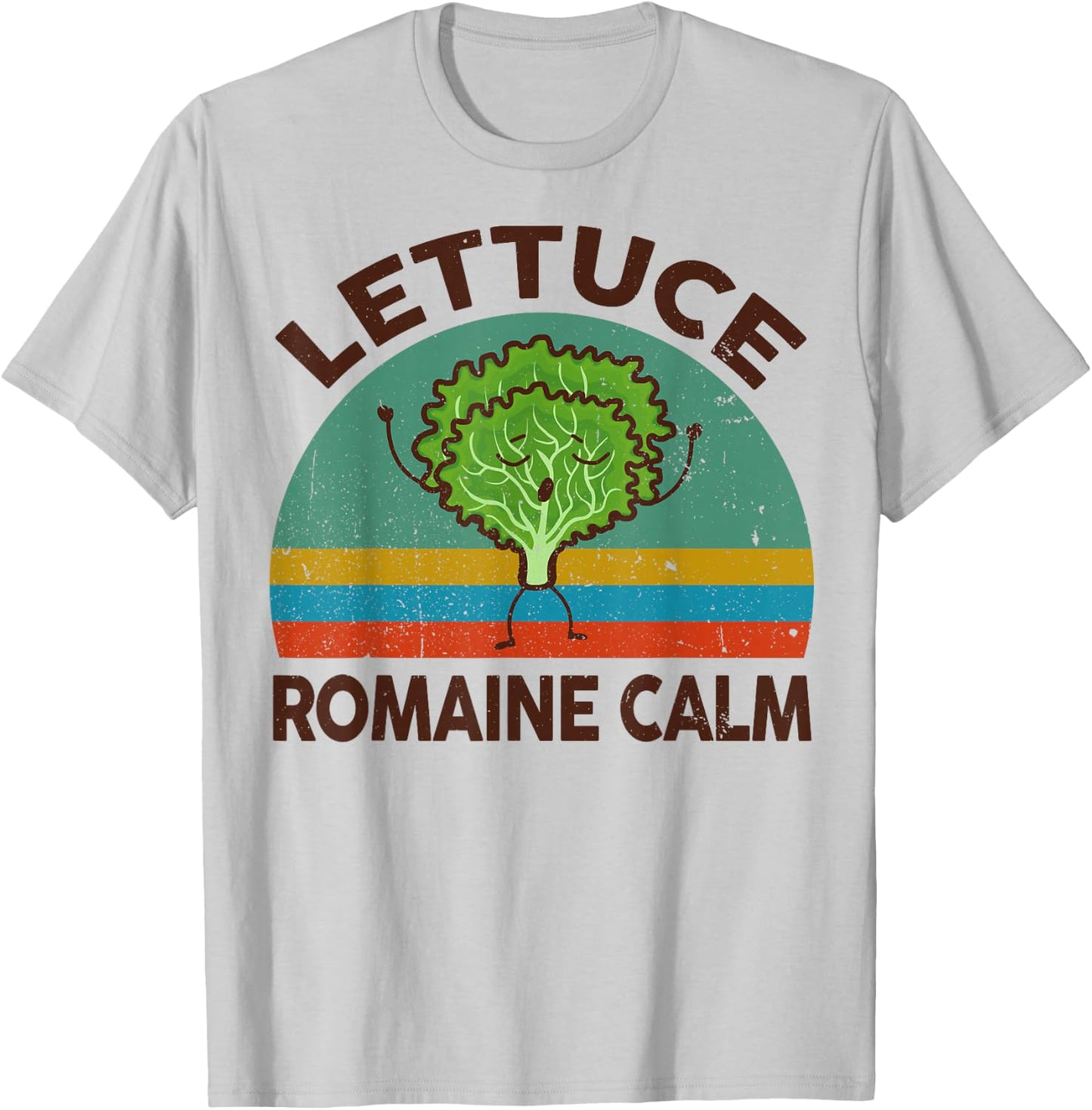 Vegan-Shirt Lettuce Romaine Calm Men Women Funny Vegetarian T-Shirt - T-Shirt | Ash