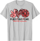 Peace Love Cure Sunflower Red Ribbon Blood Clot Awareness T-Shirt - T-Shirt | Ash