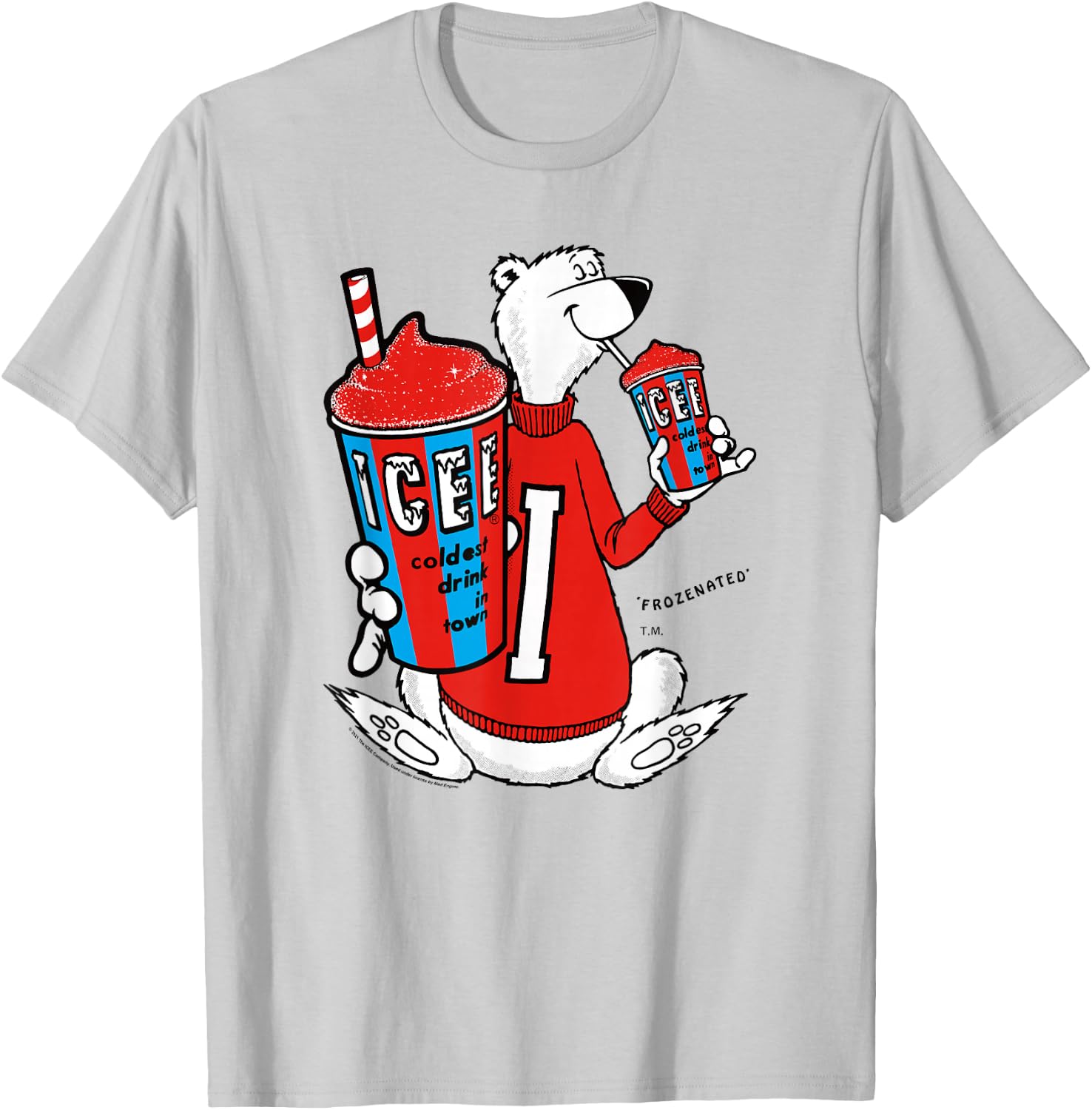 ICEE Bear Classic Coldest Frozen Drink Around T-Shirt - T-Shirt | Ash