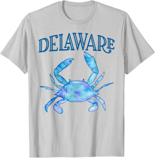 Delaware's Beautiful Blue Crab - Delaware T-Shirt - T-Shirt | Ash
