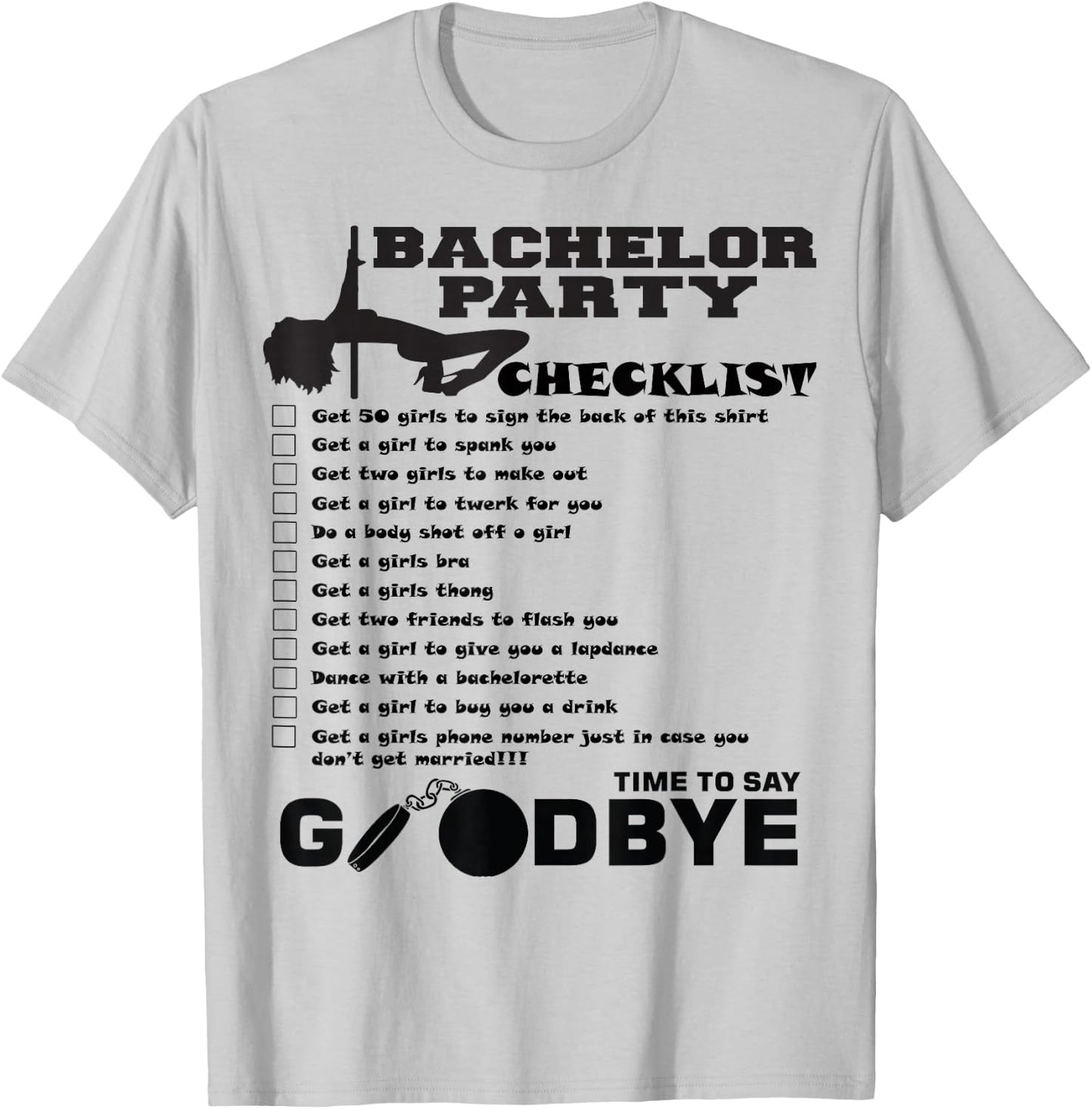 AMSER Co. Bachelor Party , Blue, Small T-Shirt - T-Shirt | Ash