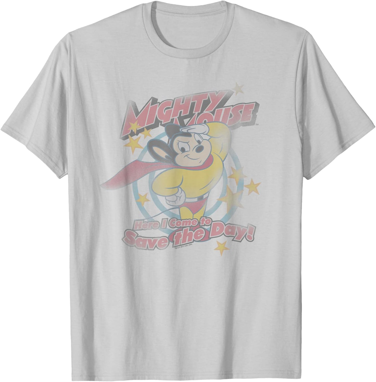 Mighty Mouse at Your Service T-Shirt - T-Shirt | Ash