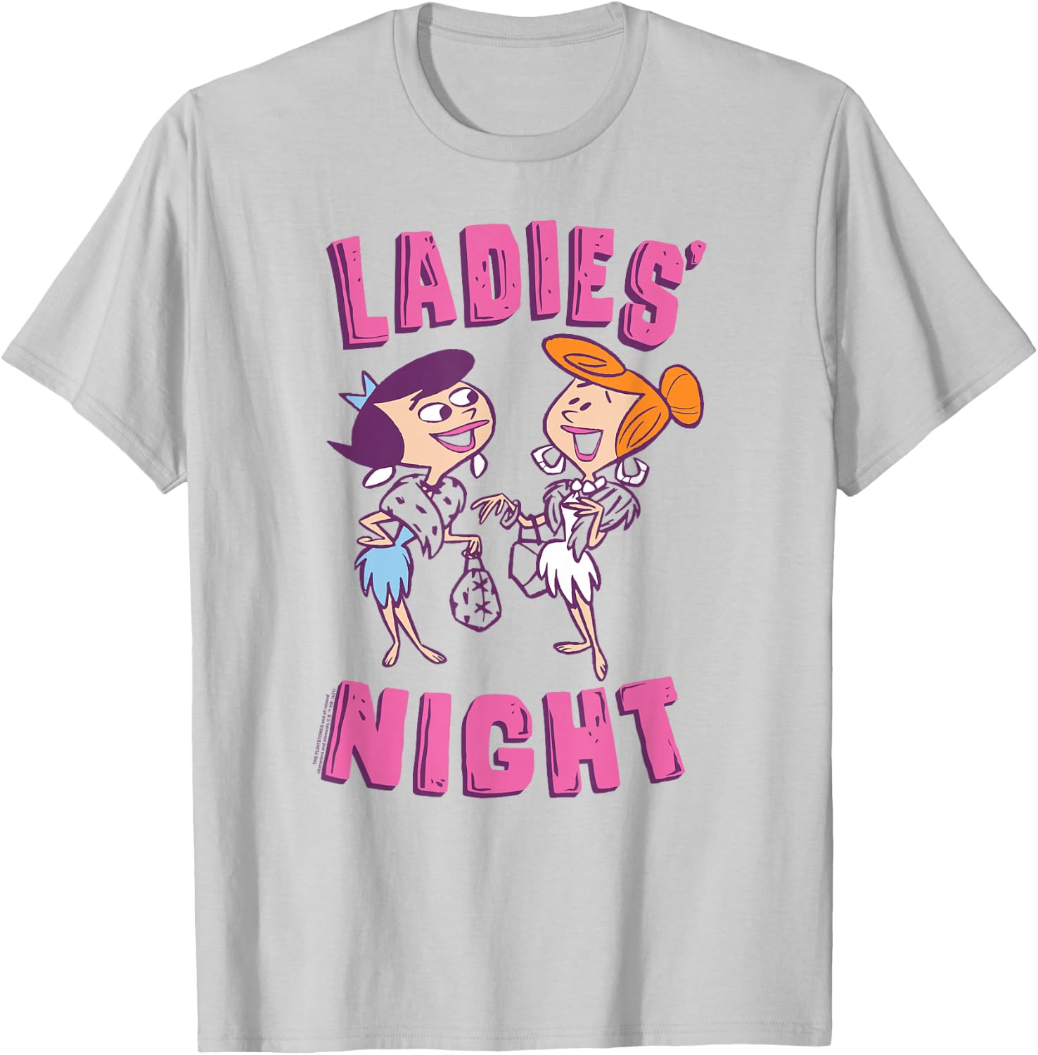 The Flintstones Betty Wilma Women's Night T-Shirt - T-Shirt | Ash