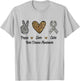 Peace Love Cure Rare Disease Awareness Support Leopard Men T-Shirt - T-Shirt | Ash