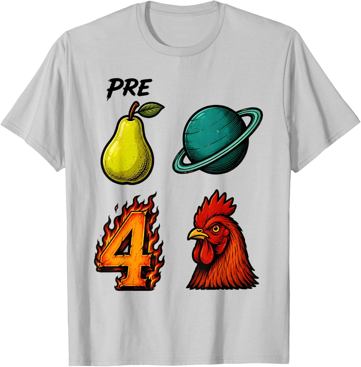 Prepare Uranus for Rooster Clever Adult Humor Design T-Shirt - T-Shirt | Ash