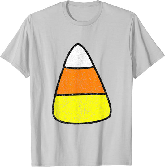 Candy Corn Costume Shirt Vintage Halloween Men Women T-Shirt - T-Shirt | Ash