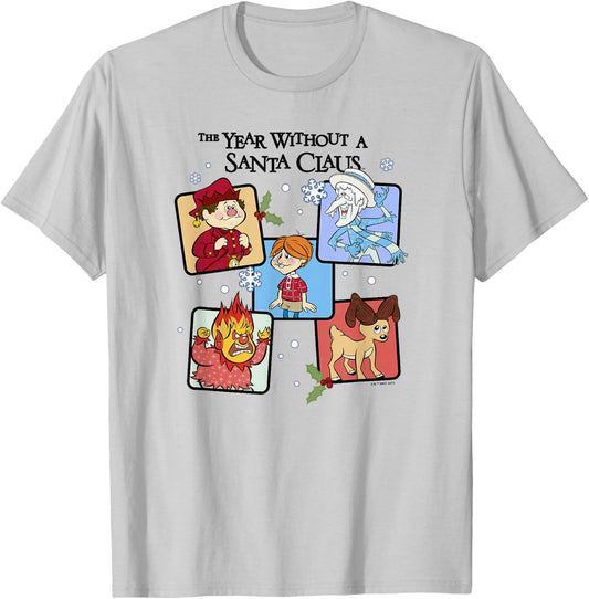 The Year Without A Santa Claus Group Shot Box Up T-Shirt - T-Shirt | Ash