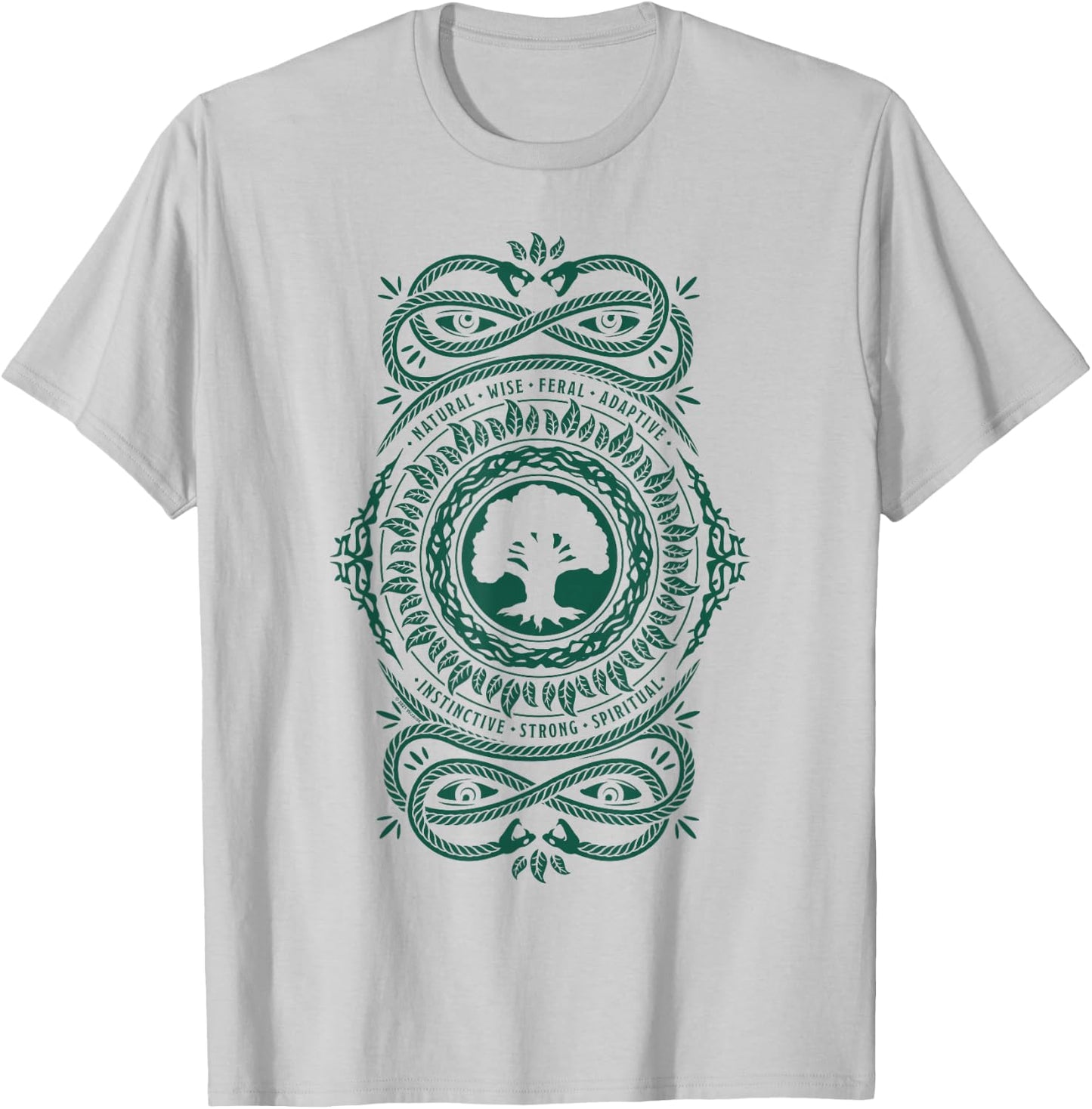 Magic: The Gathering Green Forest Mana T-Shirt - T-Shirt | Ash