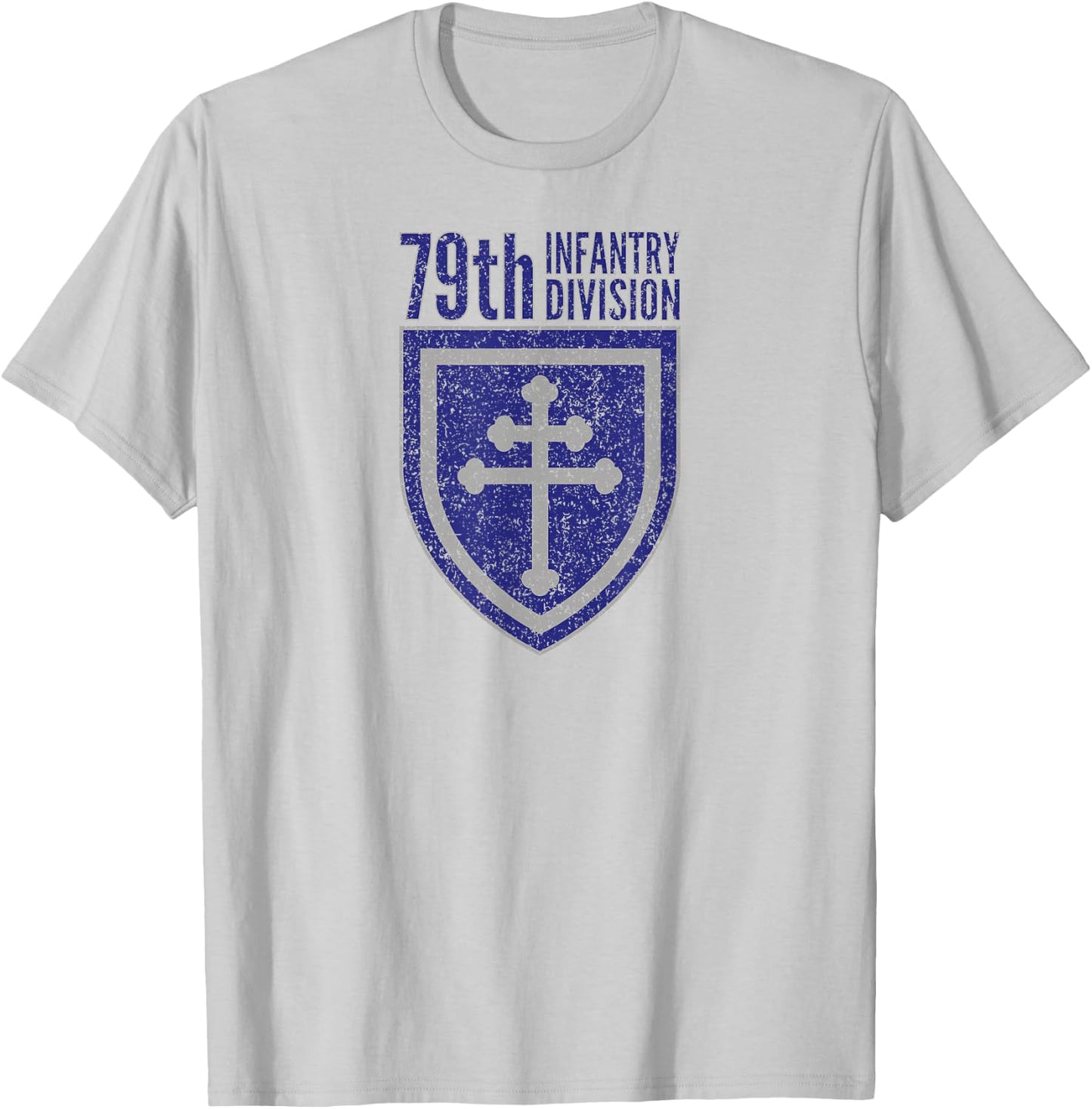 79th INFANTRY DIVISION ARMY CROSS OF LORRAINE T-Shirt - T-Shirt | Ash
