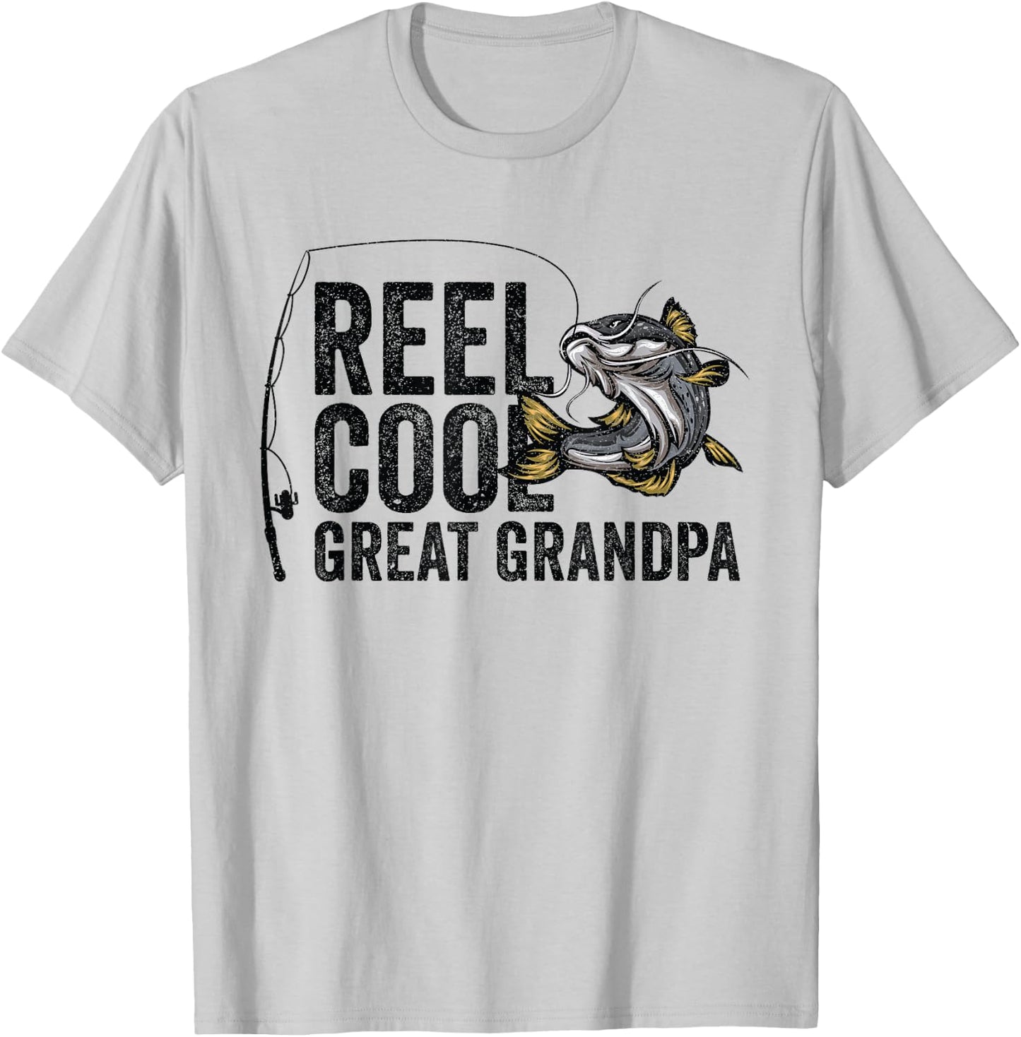 Reel Cool Great Grandpa Angling Angler Fisherman Fishing T-Shirt - T-Shirt | Ash