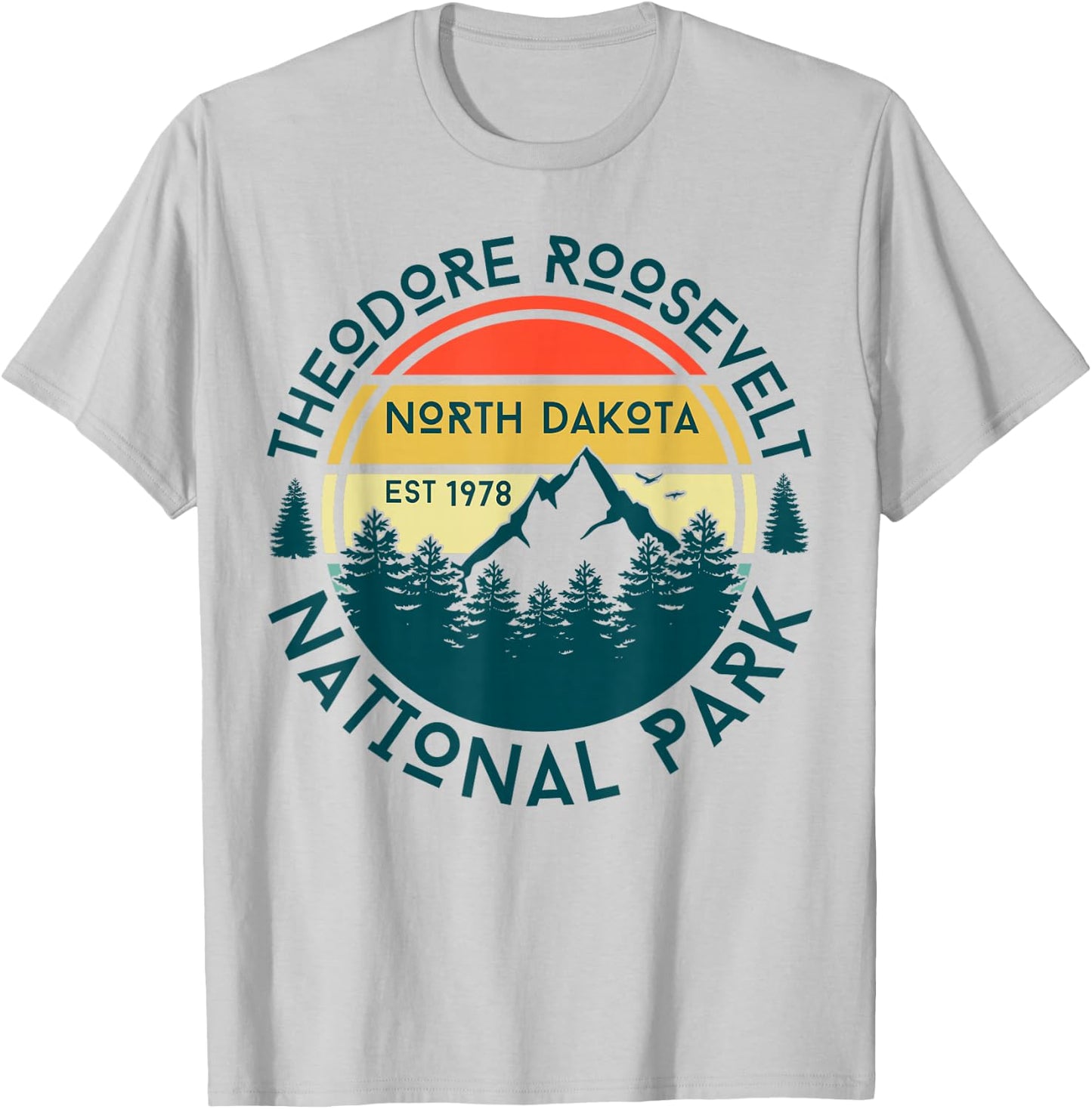 Theodore Roosevelt National Park T-Shirt - T-Shirt | Ash