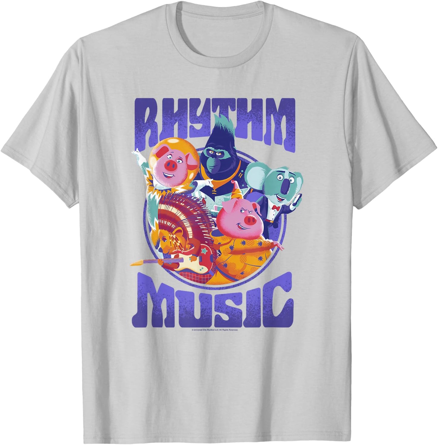 Sing 2 Rhythm And Music Group Poster T-Shirt - T-Shirt | Ash